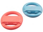 Joycon Steering Wheel Adapter for Nintendo Switch 2 pcs blue and red